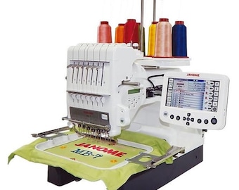 Janome MB-7 Seven Needle Embroidery Machine Plus Deluxe Bonus Kit