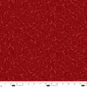 Fabric Blank Quilting Ruby Swirls and Twirls 108" Wide Back by the Quarter Yard 4221-88