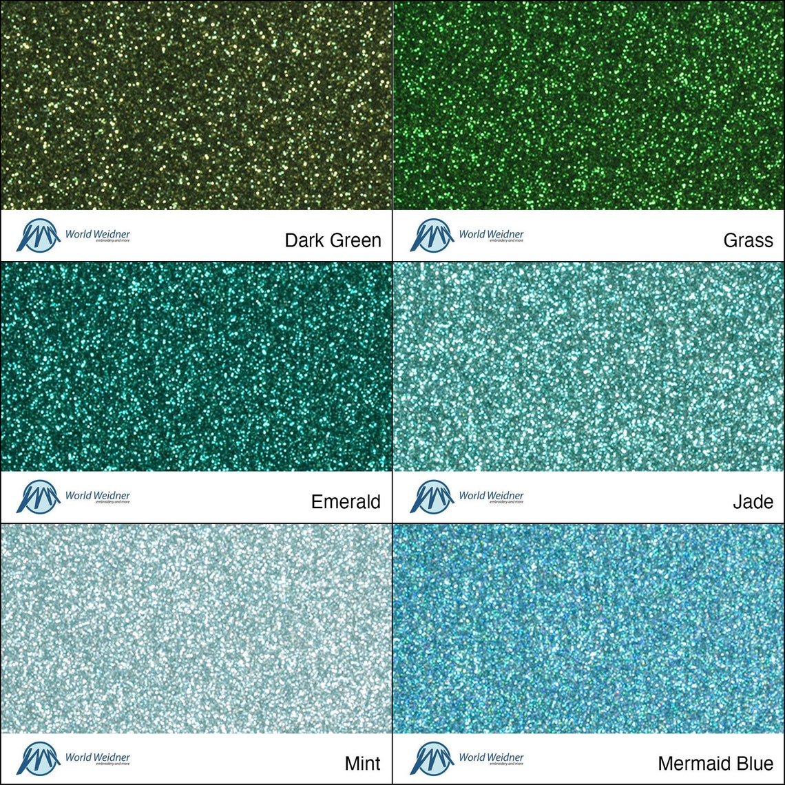 Siser Glitter HTV Iron on Heat Transfer Vinyl 20 Etsy