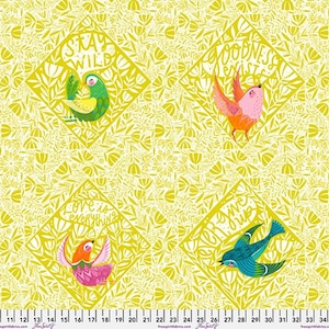 Fabric FreeSpirit What the Birds Said Continuous yardage by the Quarter Yard PWCD162.XTILE