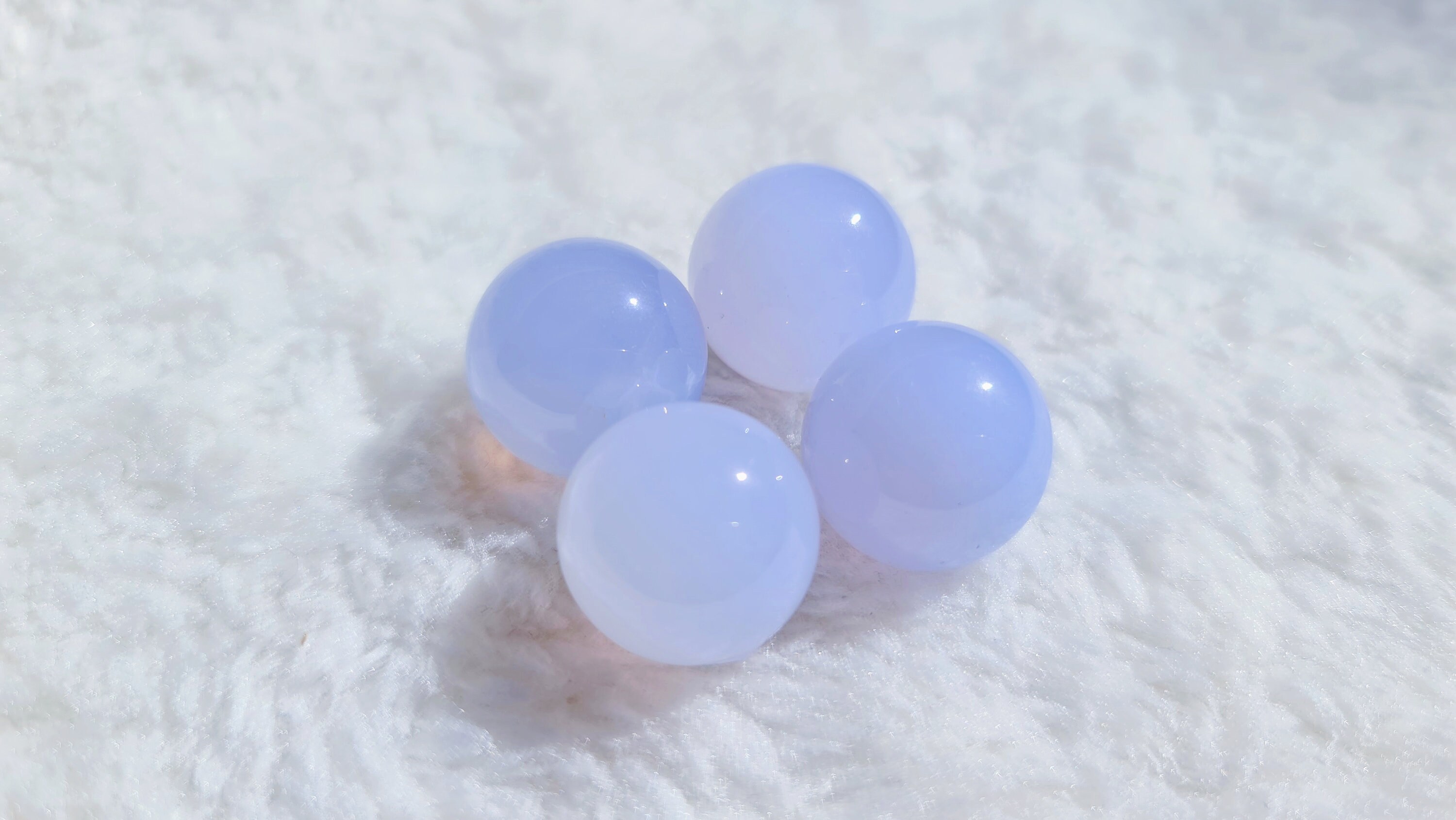 Blue chalcedony sphere - Etsy 日本