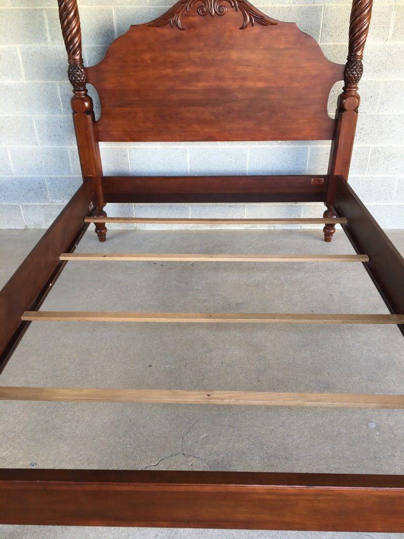 Ethan Allen British Classics Tester Queen Plantation Poster Bed Frame Shipping is NOT Free or 1 Dollar afbeelding 7