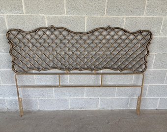 Hollywood Regency Cast Iron French Style Queen Headboard (Shipping is NOT FREE or 1 Dollar)