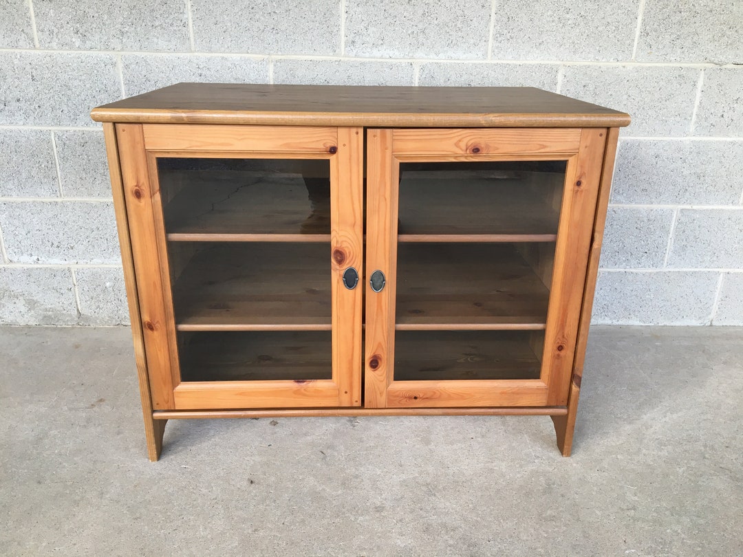 Contemporary Pine Media Cabinet shipping is Not Free or 1 - Etsy