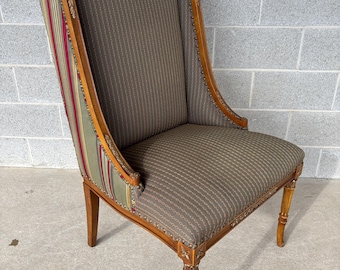 Henredon French Regency Style Upholstered Accent Chair (Shipping is NOT Free or 1 Dollar)