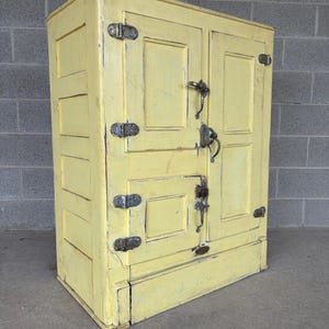 Antique Vintage Ice Box - Etsy