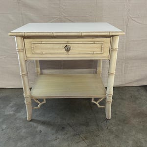 Thomasville Allegro Collection Faux Bamboo Single Drawer Nightstand (Shipping is Not Free or 1 Dollar)