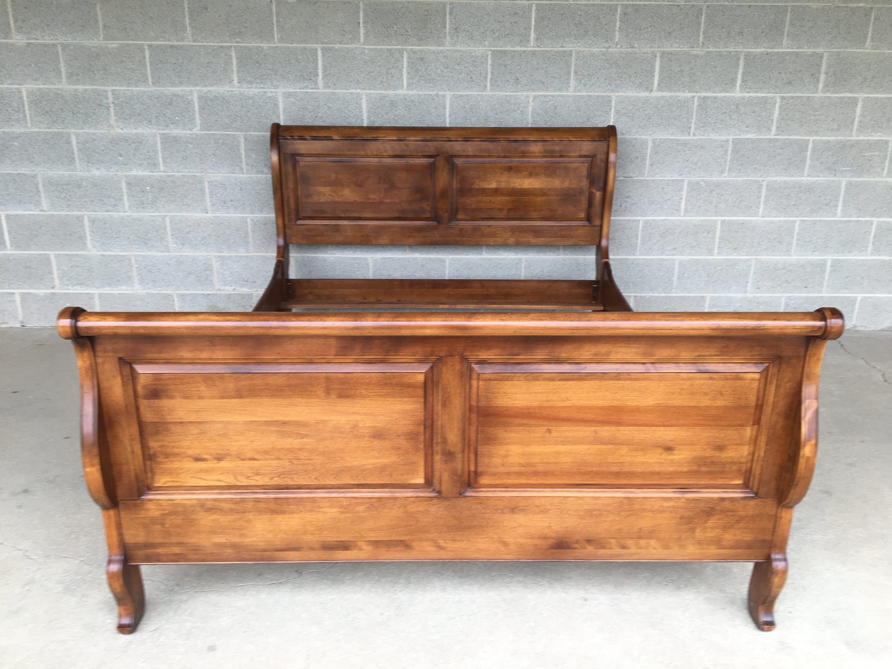Ethan Allen Country French Queen Sleigh Bed Frame shipping is NOT Free or 1 Dollar Etsy