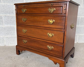 Kittinger Williamsburg Adaptation Mahogany 4 Drawer Bachelor Chest (Shipping is Not Free or 1 Dollar)