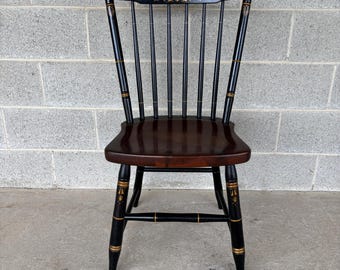 L. Hitchcock Black Harvest Stick Back 440 Side Chair
