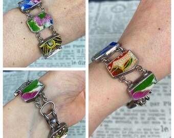 N1316 Vintage Signed J.LEE 925 Sterling Silver Porcelain Pearl