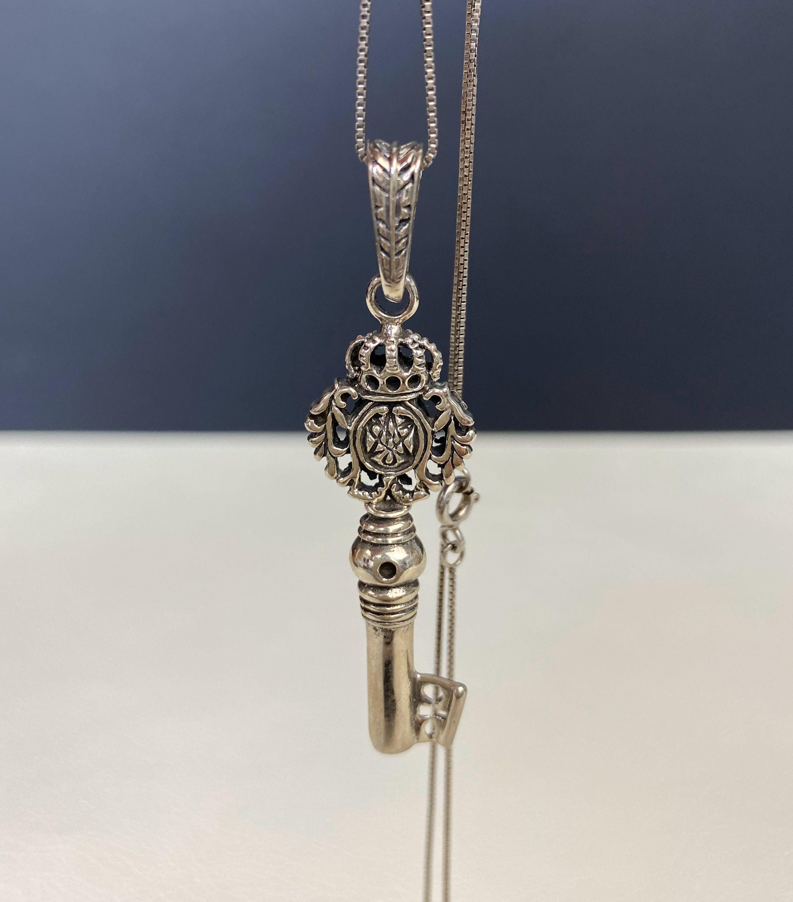 ★HARANG★ Silver Key Necklace s-l1200.jpg