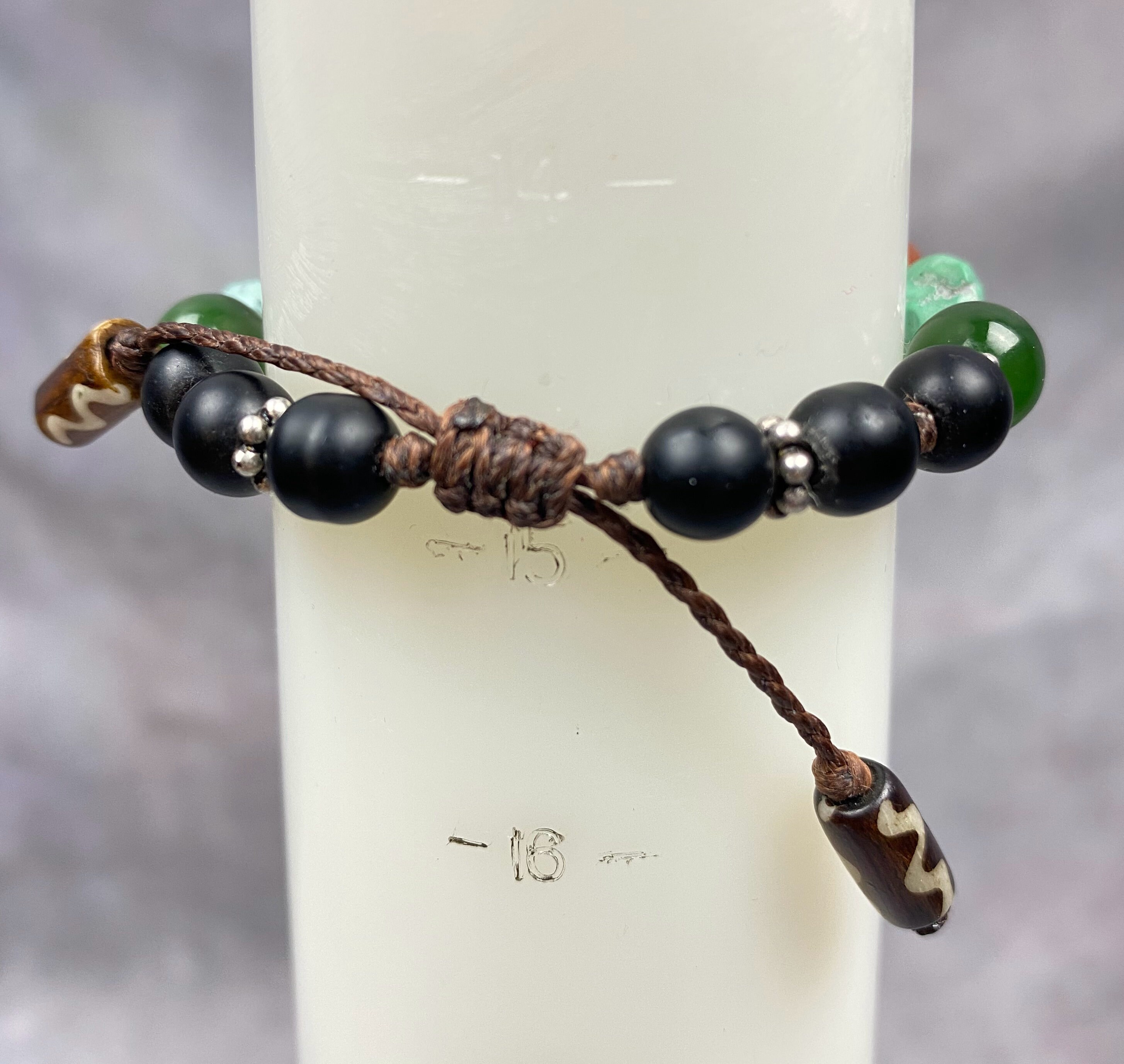 N0022 Handmade / REAR Tibetan 4 Eyes Dzi Bead 1980s