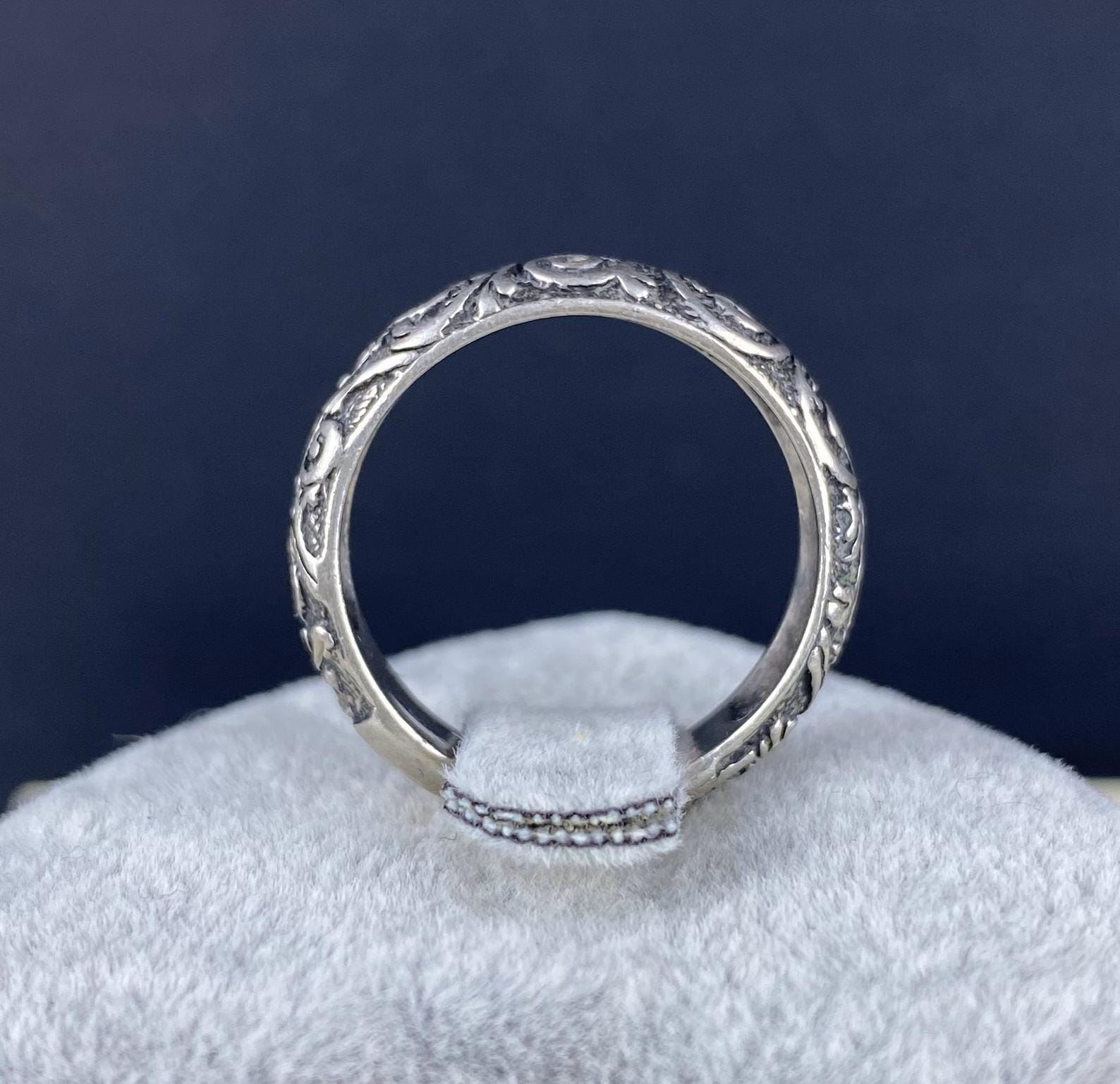 Relios Silver Rings N0802 Vintage Carolyn Pollack Relios Sterling Silver Handmade Band Ring ...