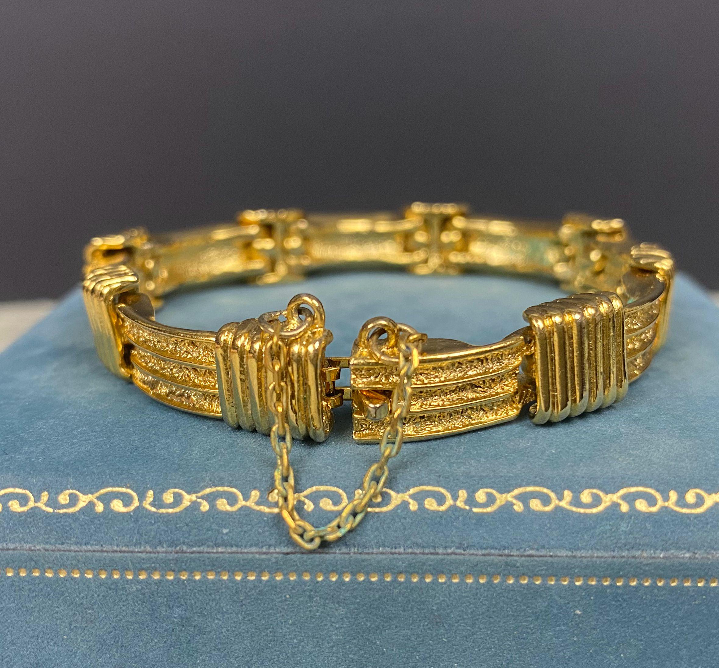 VINTAGE BIJOU FANTAISIE FEMME BRACELET COLLIER marque OCEANELLE NEUF 1990 laiton