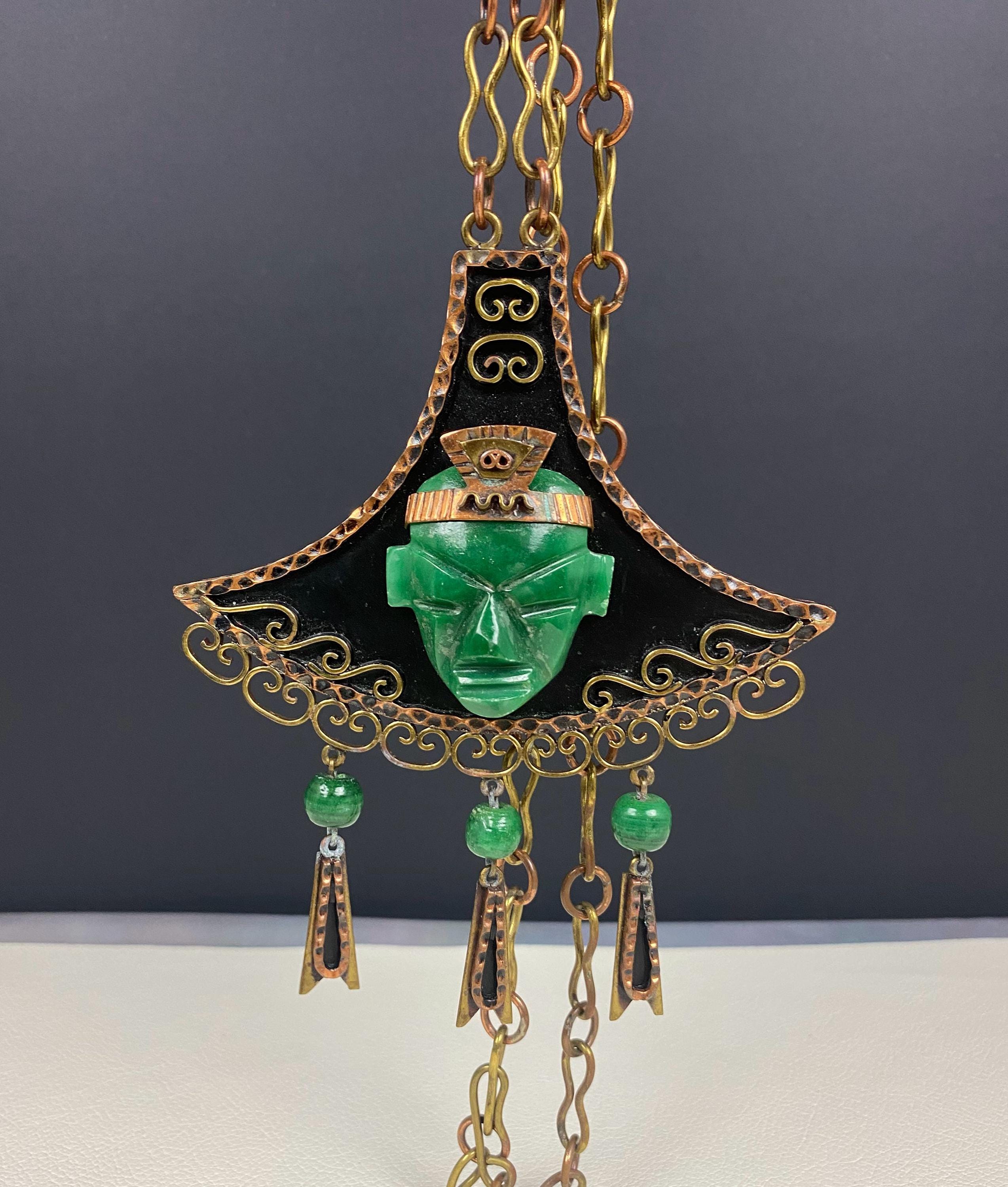 Aztec jade mask - Etsy 日本