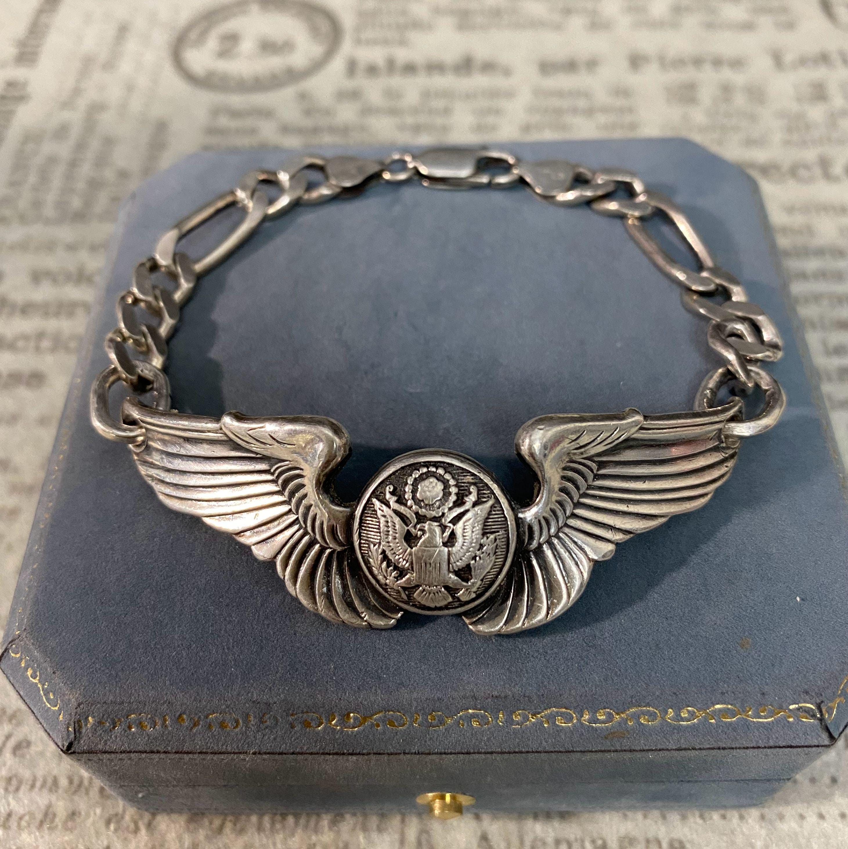 Wwii Pilot Wings Bracelet - Etsy