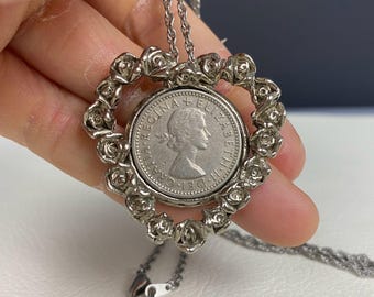 N1156 1964年 金メッキ ケネディ ハーフダラー マウントペンダント