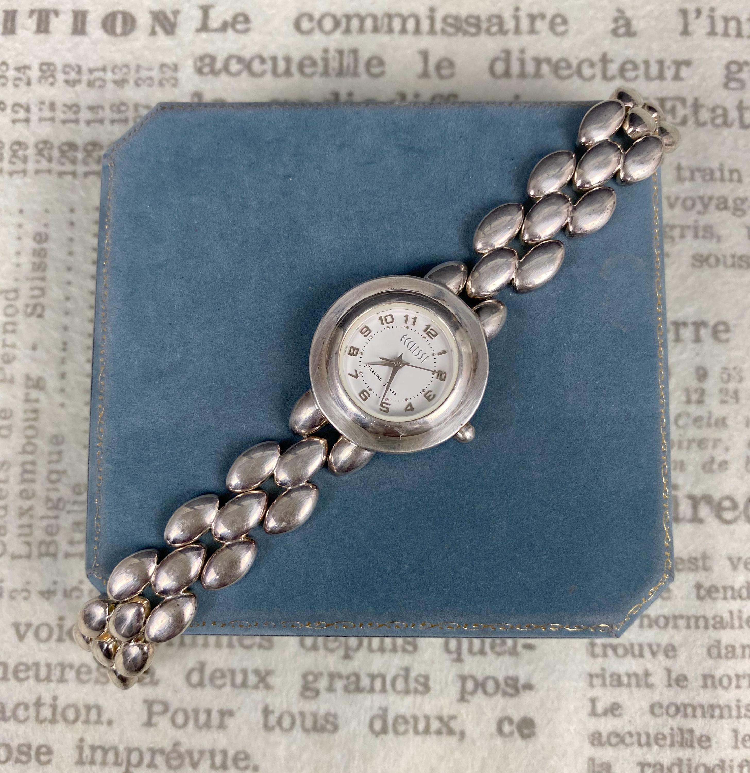 N1307 Vintage ECCLISSI Sterling Silver Women display picture 1