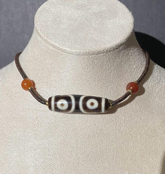 Turquoise Necklace with Rope and Bead Design Sterling Silver Turquoise Necklace with Rope and Bead Design Sterling Silver