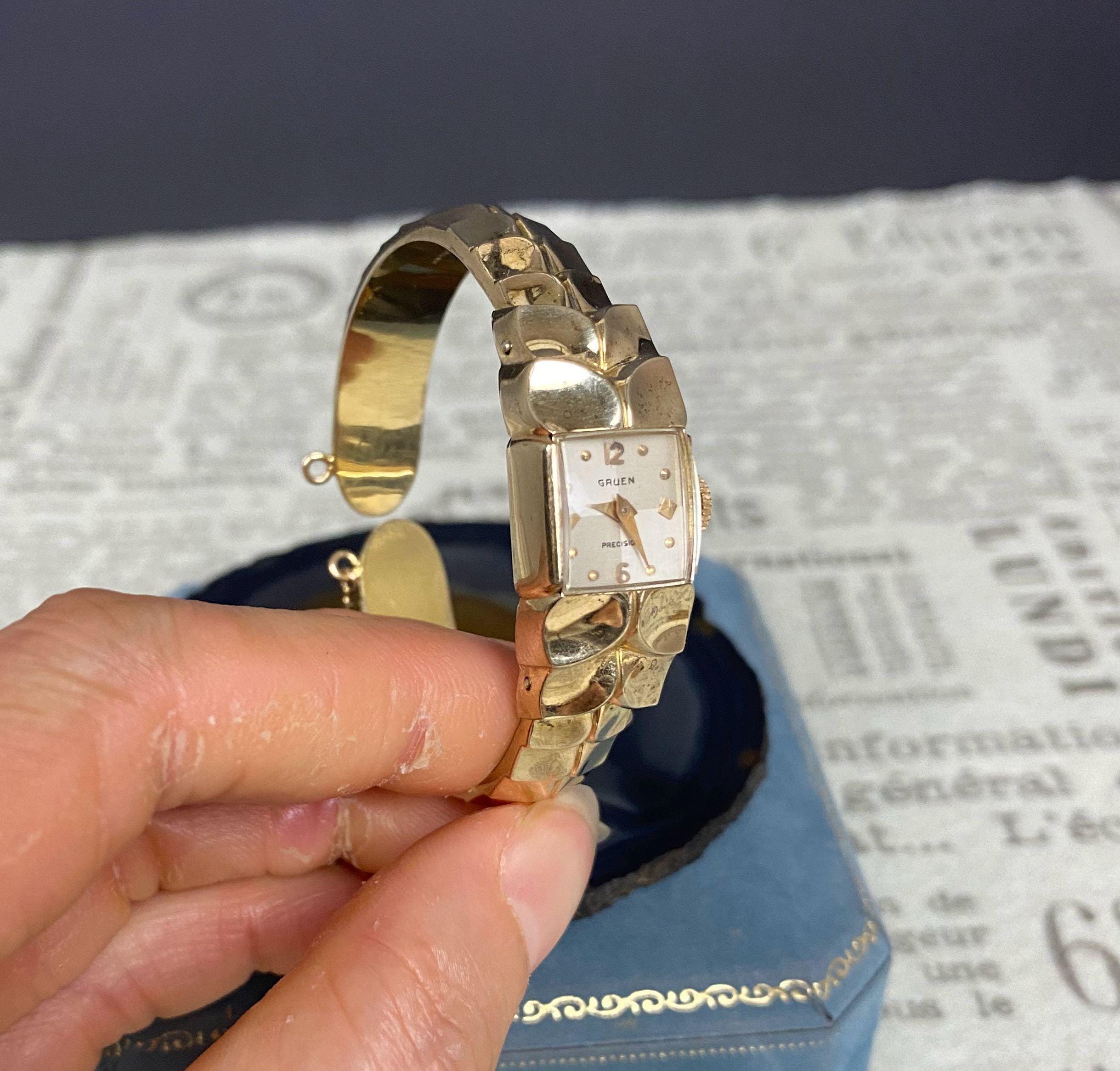 N1355 Rear Unique Antique GRUEN Precision 10K GF Ladies  display picture 1