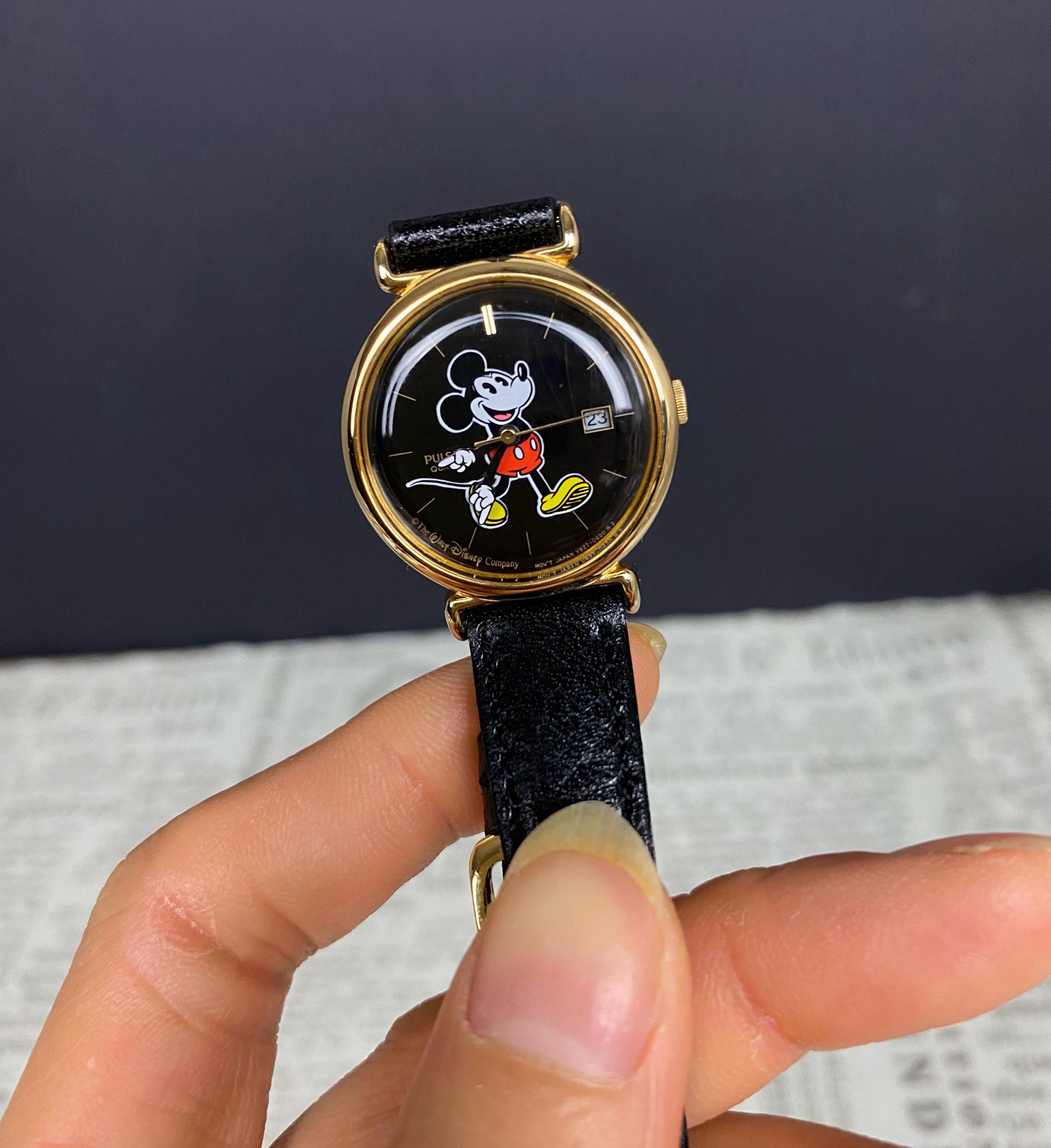 N1395 ヴィンテージ パルサー ミッキーマウス クォーツ腕時計 / ユニ