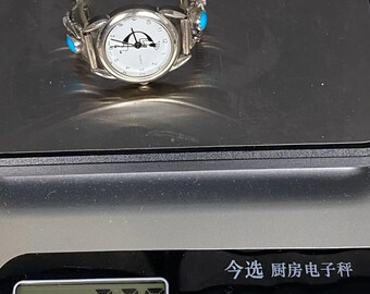 N1417 ヴィンテージ ナバホ 925 シルバー フェザー ココペリ