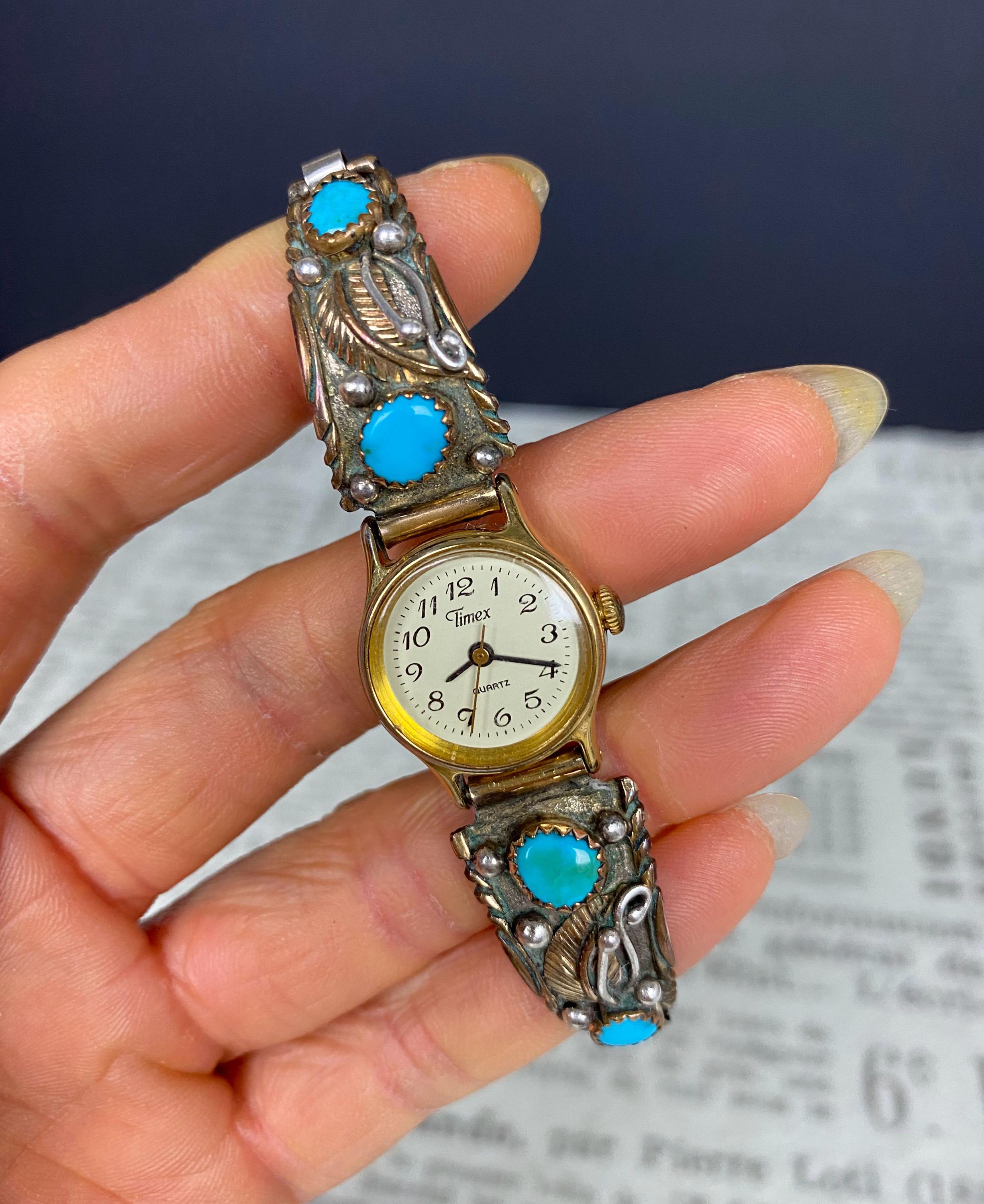 Vintage Turquoise Watch - Etsy Canada