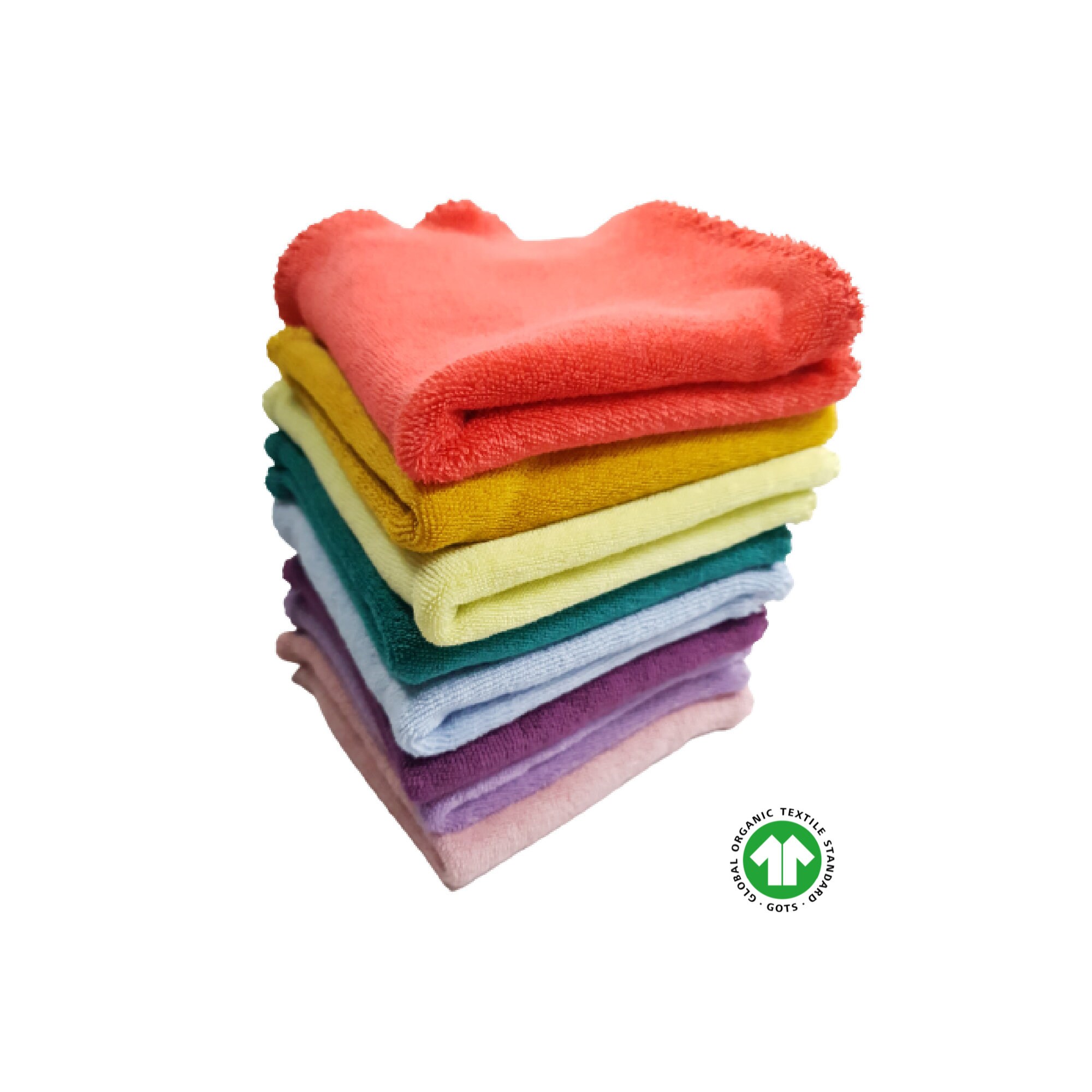 Microfibres en Coton Biologique Microcotons X8 - Rainbow Pack