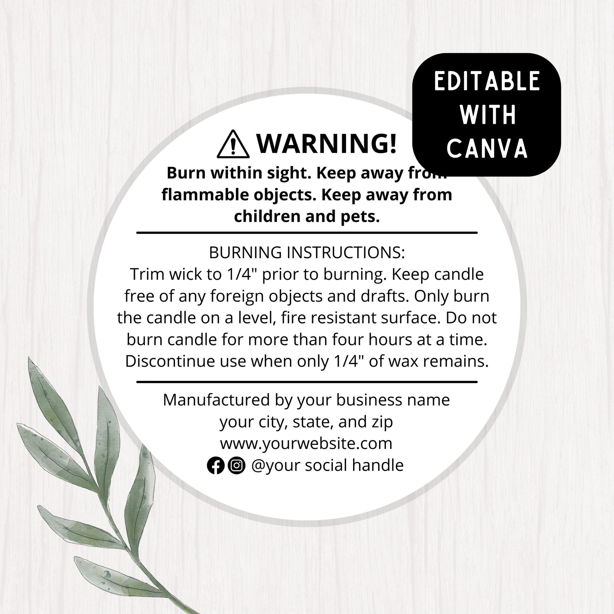 candle-warning-label-template-editable-candle-warning-label-candle-warning-label-editable-canva-template-etsy