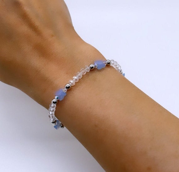 Wool Pepper Co. Swarovski Beaded Bracelet Swarovski Butterfly Etsy Canada