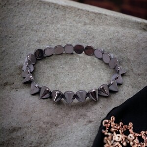 Gunmetal Spike Bracelet