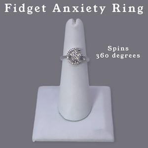 Wool + Pepper Co. Spinning Fidget Anxiety Ring