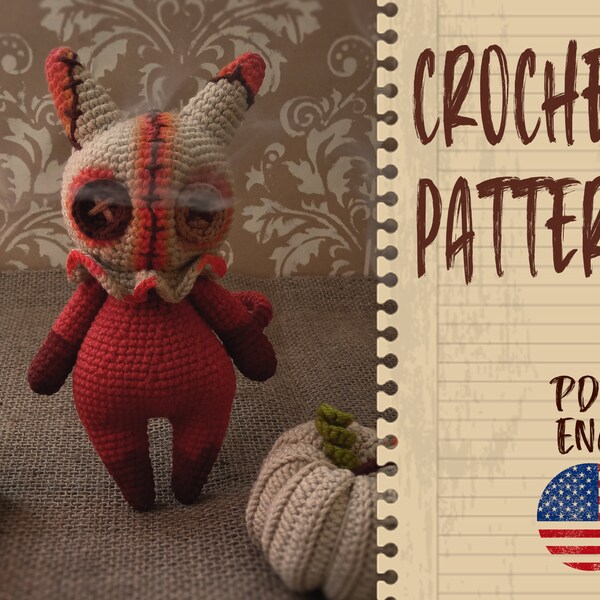 Easy PDF pattern Jin Scary cat amigurumi crochet PATTERN DIGITAL Halloweens best doll