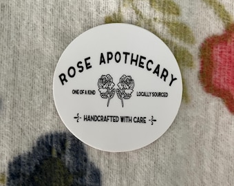 Schitts Creek Rose Apothecary Vinyl Sticker - Waterproof Decal