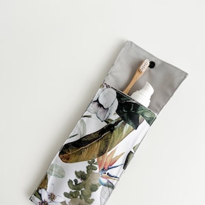 Wasserdichtes Zahnpasta-Etui für die Reise, Strohbeutel, Bestecktasche, Reisebeutel, Zahnpastabeutel, Utensil aus wasserabweisendem Stoff