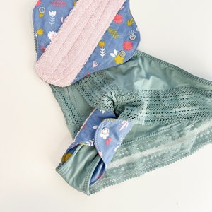 Teen Slipeinlage Stoffpads, Florale Stoffpads, Lange schwere Stoffpads, Super Heavy Pads, Superweiche Stoffpads, Wiederverwendbare Pads, Postpartale Pads