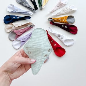 string Liners THONG Organic panty liners, reusable cloth panty liner, soft and leakproof cotton flannel panty liners, light flow pads, daily