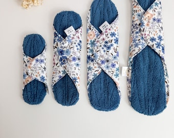 Reusable Cloth Pads, bamboo Organic pads, Cotton pads, Menstrual CSP liners