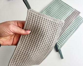 Linen Waffle Washcloth: Absorbent, Reusable, Eco-Friendly