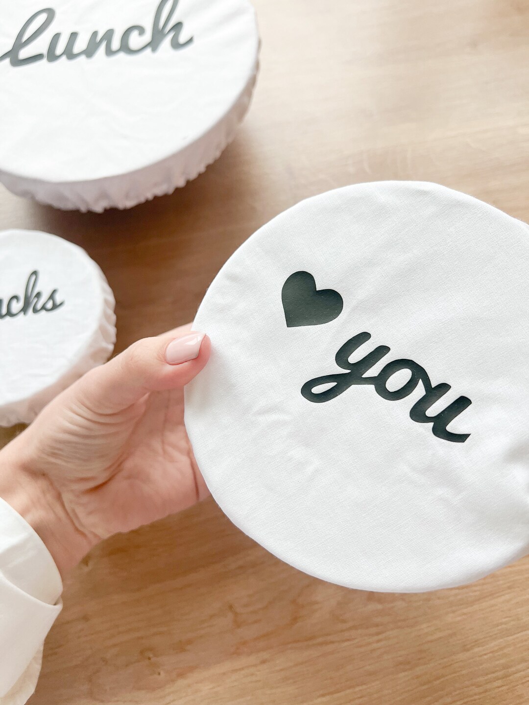 Reusable Organic Cotton Cloth Bowl Cover, Washable Zero Waste Swap