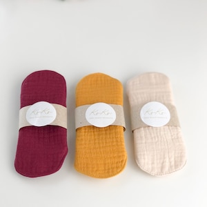 Everyday Organic panty liners 6&quot;, reusable cloth panty liner, soft and leakproof cotton flannel panty liners, light flow pads, daily panty