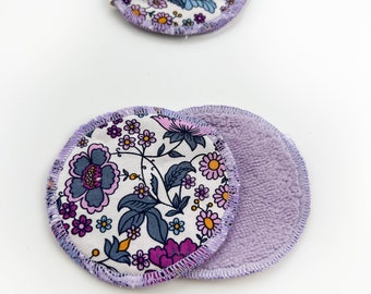 Reusable washable eco-friendly makeup remove pads, cloth wipes, soft face pads, bamboo wipes for facial cleansing