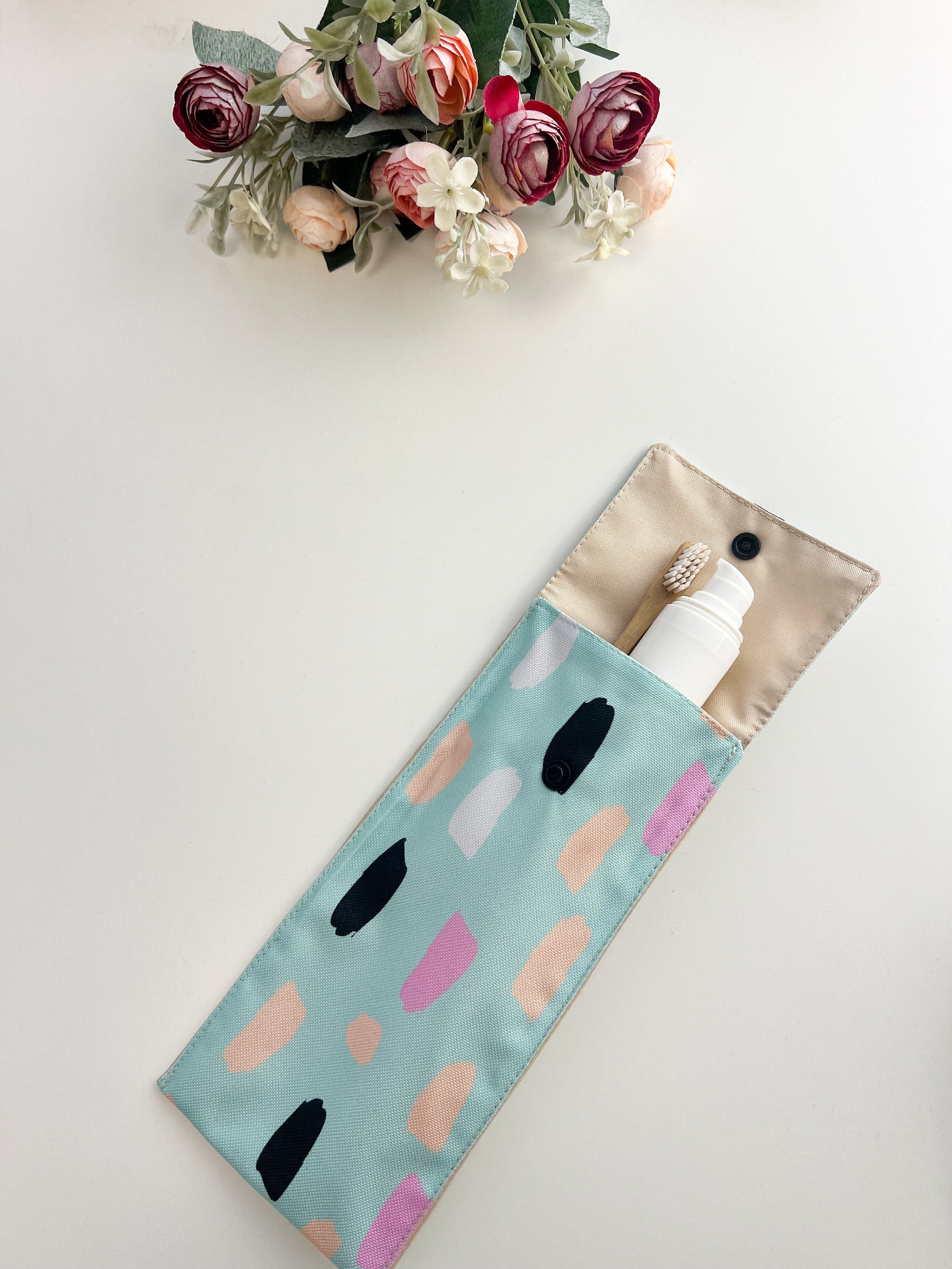 Toothpaste Case Waterproof Toothpaste Case for Traveling, Straw Pouch, Cutlery Pouch ...