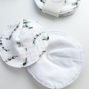 Washable breast feeding pads,eucalyptus reusable nursing pads, leakproof washable cloth breastfeeding Rounds, ZERO WASTE /new mom gift