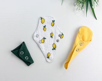 THONG Organic panty liners, reusable cloth panty liner, soft and leakproof cotton flannel, light flow pads, daily leakproof SET natural