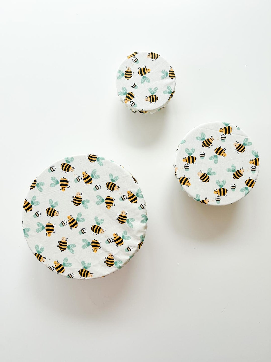 Reusable Organic Cotton Cloth Bowl Cover, Washable Zero Waste Swap