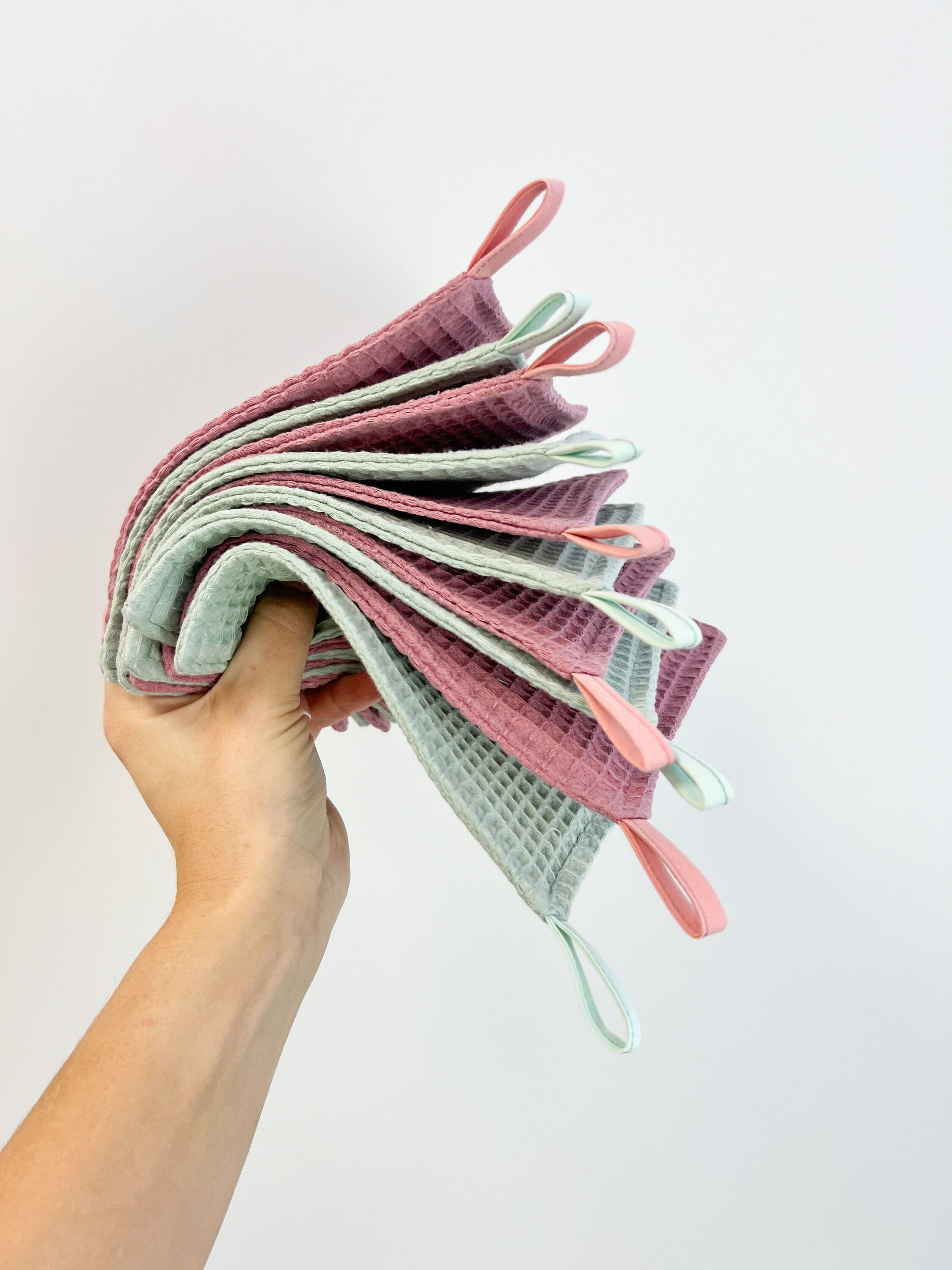 Leinen Peeling-Waschlappen 4er Pack – 100% Leinen, 30,5x30,5 Cm, Natürlich, Saugstark & Hautfreundlich
