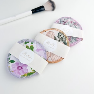 Bamboo and Cotton Makeup Rounds, Pads, Reusable Washable Eco-friendly, round-shaped face pads, makeup remover gifts for her, Mothers Day