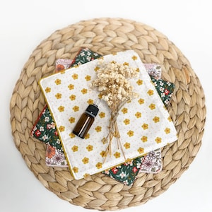 Mini muslin cotton terry cloth face towel, reusable eco-friendly face cloth, makeup remover cloth, organic zero waste face wipes